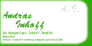andras inhoff business card